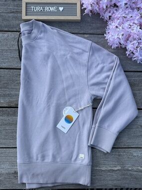 VUORI WOMEN'S SEDONA WEEKENDER CREW lavender ice size XL NWT